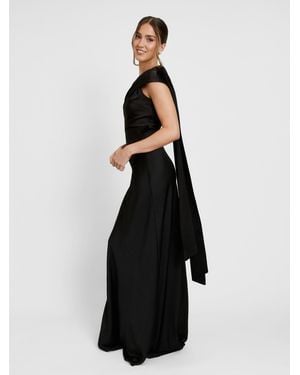 Six Stories Drape One Shoulder Bridesmaid Dress - White