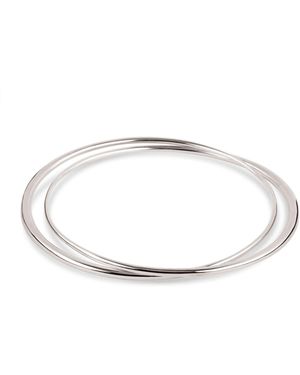 Dinny Hall Signature Double Bangle - White