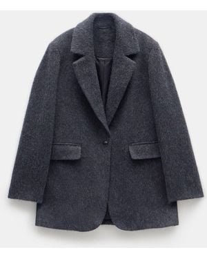 Hush Jayde Italian Wool Blazer - Blue