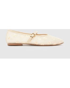 schuh Lisbeth Crochet Ballerina - Natural
