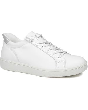 Jones Bootmaker Ainsley Leather Trainers - White