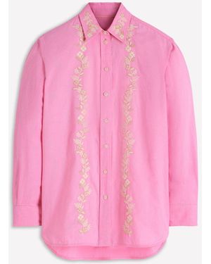 Boden Sadie Relaxed Cotton Shirt - Pink
