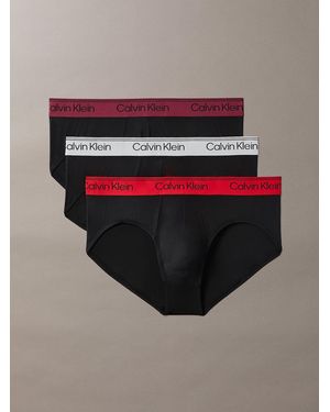 Calvin Klein Hip Briefs 3 Pack - Gray