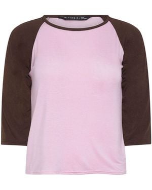 PixieGirl Petite Pixiegirl 3/4 Sleeve Raglan T-Shirt - Pink