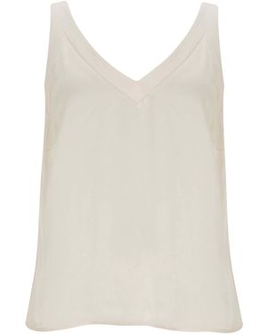 Mint Velvet Mint Velvet Trim Detail Camisole Top - White