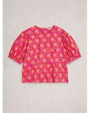 White Stuff Natalie Shell Top - Pink