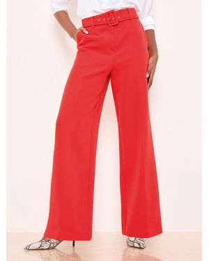 Lipsy Belted Tailored Wide Leg Pants