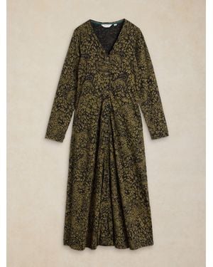 White Stuff Reese Button Through Dress - Green