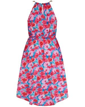 Pour Moi Amber Chain High Neck Beach Dress - White