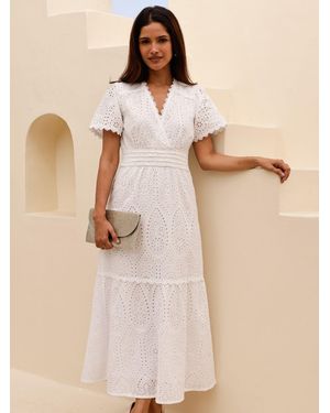 Aspiga Edie Cotton Broderie Dress - Natural
