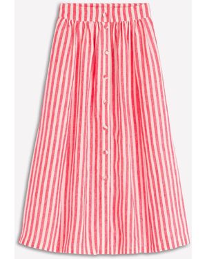 Boden Emma Linen Skirt - Pink