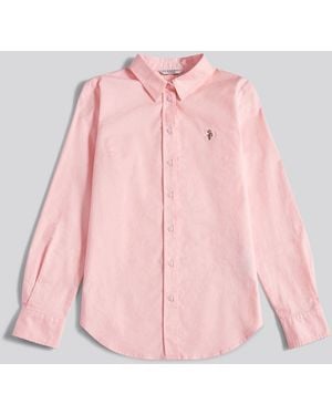 U.S. POLO ASSN. U. S. Polo Assn U. S. Polo Assn. Stretch Classic Fit Oxford Shirt - Pink