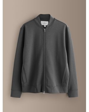 Next Signature Jersey Bomber Jacket - Gray