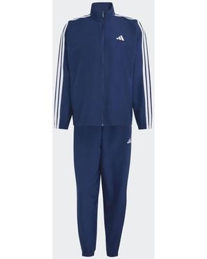 adidas 3-Stripes Woven Tracksuit - Blue