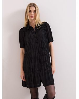 Phase Eight Pleated Swing Dress - Black