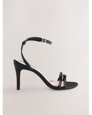 Next Tabitha Simmons X Midnight Siren Bow Detail Heeled Sandals - Natural