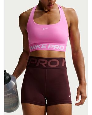 Nike Mystic Date Pro Sculpt High-Waisted 3" Biker Shorts - Red