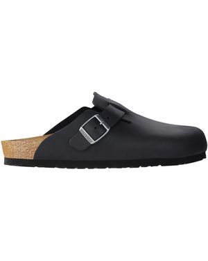 Birkenstock Boston Oiled Clogs Aus Leder - Schwarz