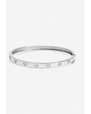 Jon Richard Crystal Heart Bangle - Multicolour