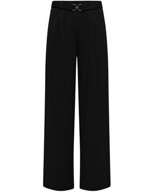 Jdy Belted Wide Leg Pants - Black