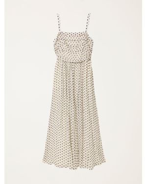 FatFace Fatface Mischa Petite Polka Dot Prom Dress - Natural
