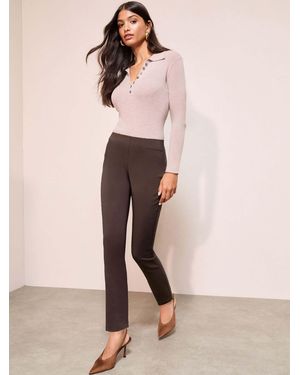 Friends Like These Petite Sculpting Stretch Slim Pants - Pink