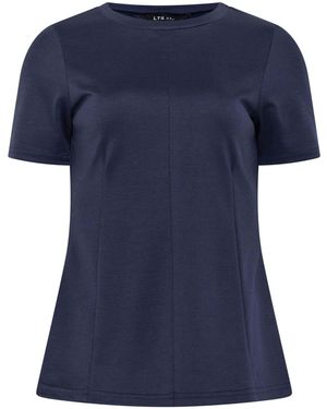 Long Tall Sally Peplum Top - Blue