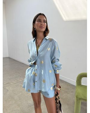 Never Fully Dressed Sun Elissa Shorts - Blue