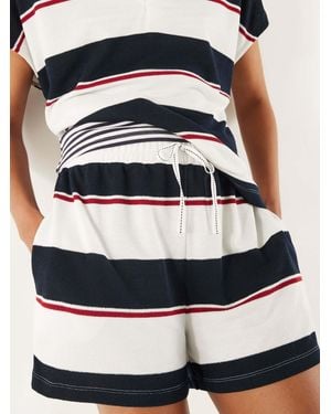 River Island Striped Textured Shorts - Blue