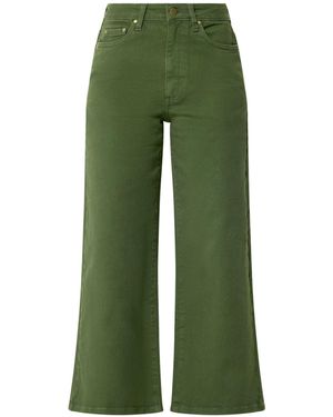 M Com Petite Wide Leg Jeans - Green
