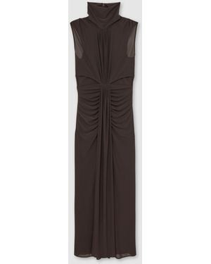 Reiss Ruched Sleeveless Maxi Dress - Multicolor