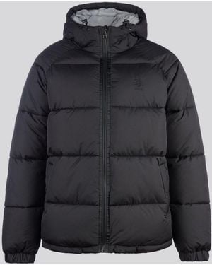 U.S. POLO ASSN. U. S. Polo Assn U. S. Polo Assn. Ripstop Hooded Puffer Jacket - Black