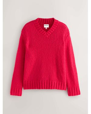 Nothing Ordinary Knitted V-Neck Jumper - Pink