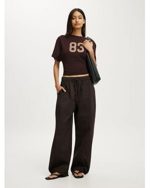 Cotton On Graphic Batwing Short Sleeve T-Shirt - Brown