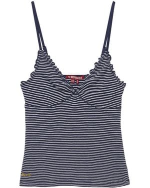 Superdry Light Stripe Waffle Cami Top - Blue