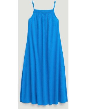 Hush Carmen Seersucker Beach Maxi Dress - Blau