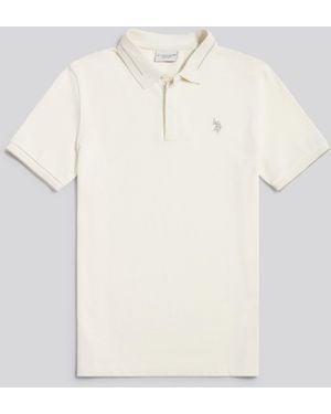 U.S. POLO ASSN. U. S. Polo Assn U. S. Polo Assn Smart Pique Polo Shirt - Natural