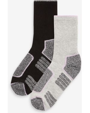 Next Active Sports Walking Ankle Socks 2 Pack - Black