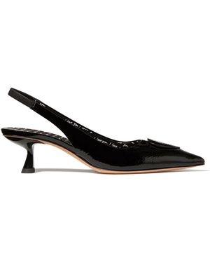 Kate Spade Lover Slingback Kitten Heel Shoes - Schwarz