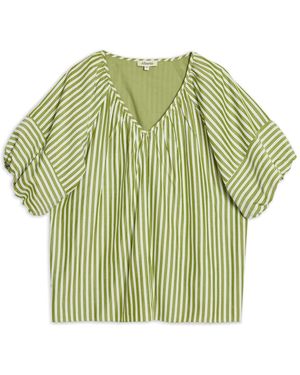Albaray Stripe Lantern Top - Green