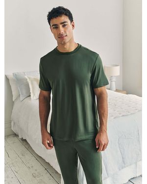 Chelsea Peers Crew Neck Short Pyjamas Set - Green