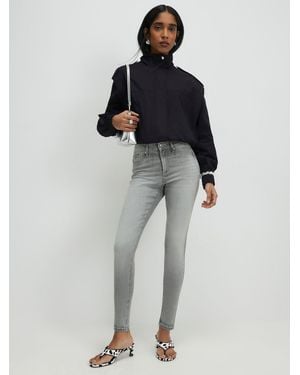 River Island River Island Mid Rise Sculpt Skinny Jeans - Gray