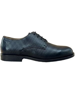 Calvin Klein Theo Leather Derby Lace-Up Shoes - Blue