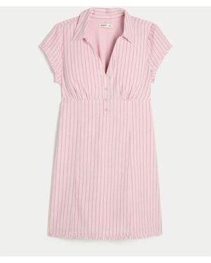 Hollister Collared Shirt Dress - Pink