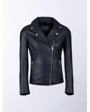 Lakeland Leather Tarraby Biker Jacket - Blue