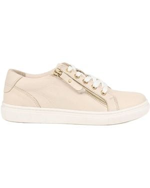 Jones Bootmaker Padova2 Leather Lace-Up Sneakers - Natural