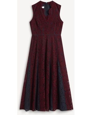 Hobbs Petite Quin Lace Dress - Purple