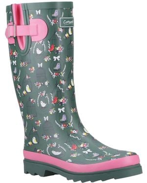 Cotswolds Cleeve Tall Wellies - Blue