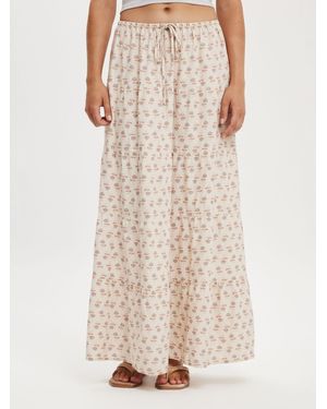 Cotton On Haven Multi Tiered Maxi Skirteu 38 (Uk 10) - Weiß