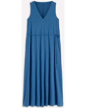 Boden Mia V-Neck Jersey Midi Dress - Blue